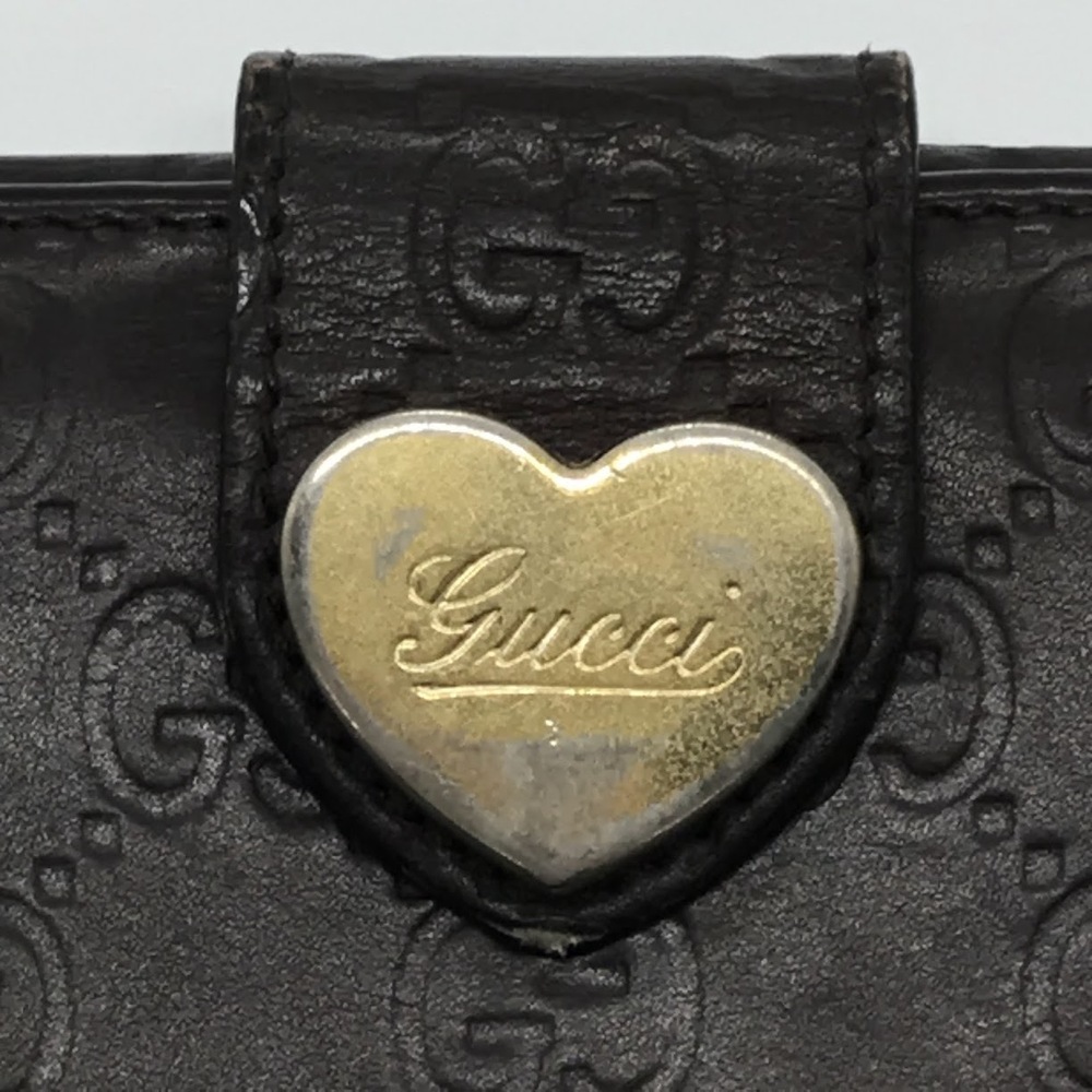 GUCCI Guccissima Bi fold Long Wallet Brown - Picture 5 of 12
